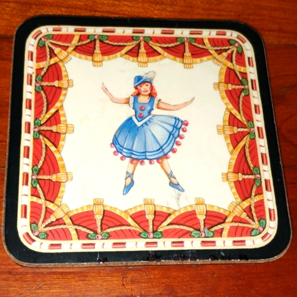 🩰 Ballerina Coaster PIMPERNEL Vintage